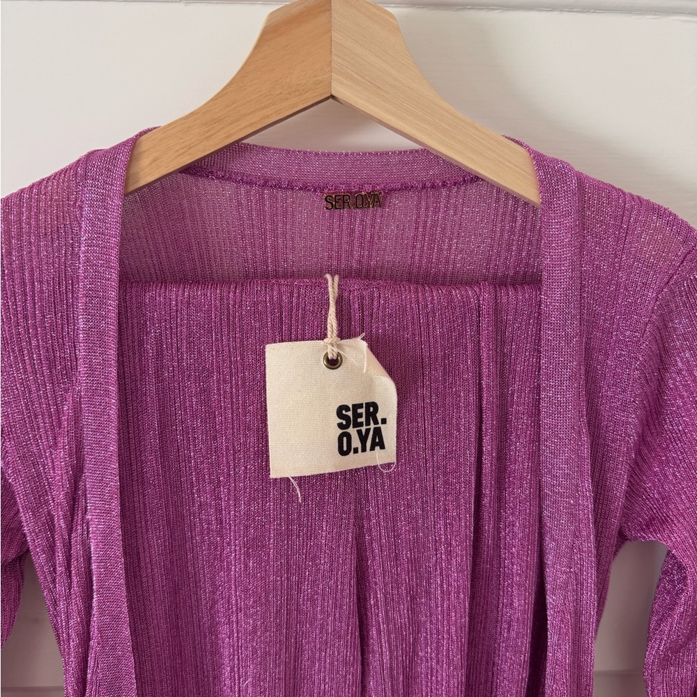 SER.O.YA Long Sleeve Purple Dress - Picture 2 of 4